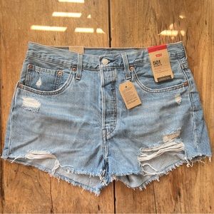 Levi’s 501 High Rise Denim Shorts